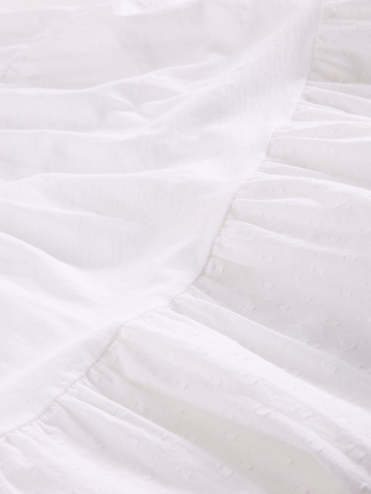 White Stuff White 100% Organic Cotton Maria Mix Tunic - Image 6 of 6