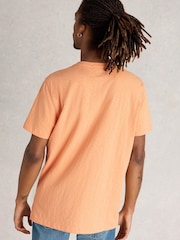 White Stuff Orange 100% Cotton Abersoch Surfs Up Graphic T-Shirt - Image 2 of 6