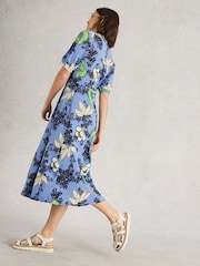 White Stuff BRT BLUE Megan Jersey Dress - Image 2 of 6