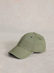 White Stuff Green 100% Cotton Baseball Cap - Image 1 of 2