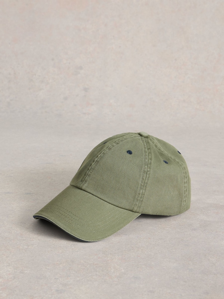 White Stuff Green 100% Cotton Baseball Cap - Image 1 of 2