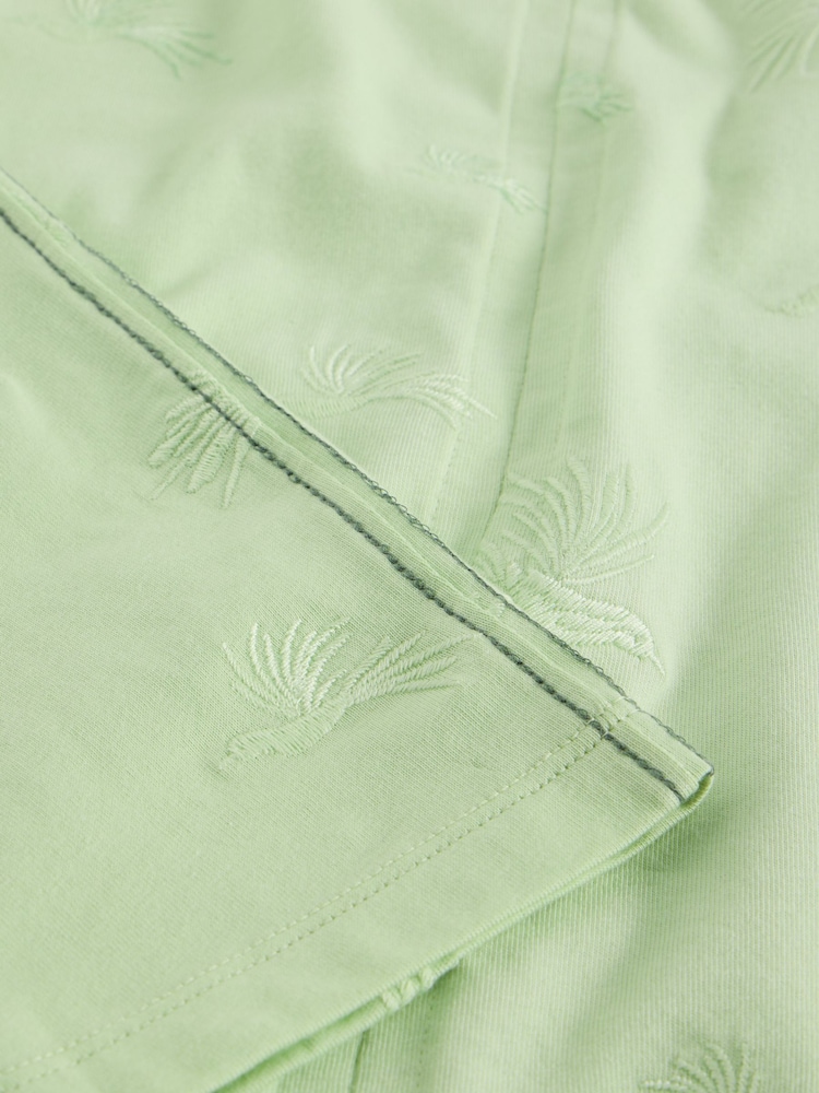White Stuff Green Nelly Notch Embroidered T-Shirt - Image 6 of 6