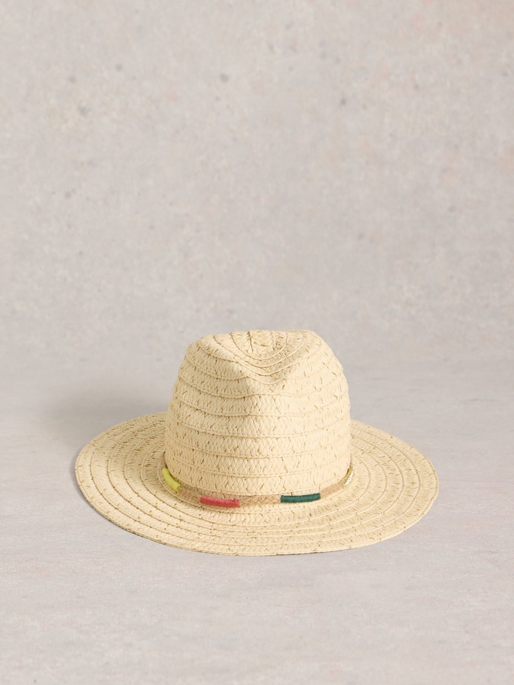 White Stuff Natural Metallic Fedora Hat - Image 1 of 2 White Stuff Natural Metallic Fedora Hat - Image 1 of 2