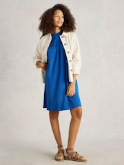 White Stuff Blue Lea Dress - Image 3 of 6