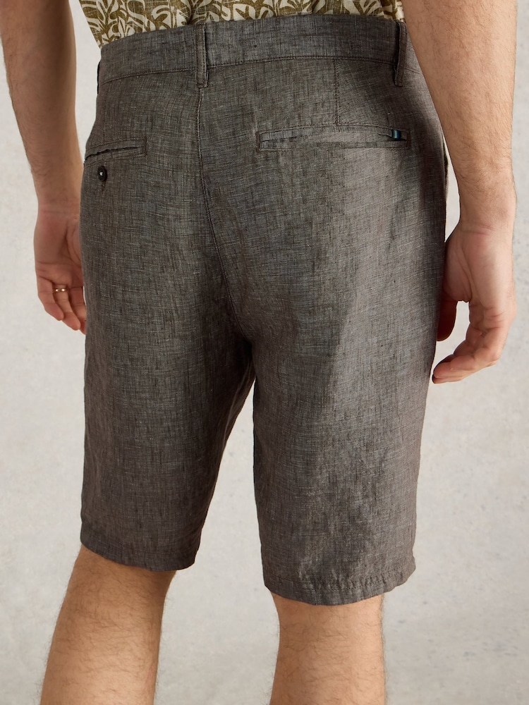Cinza - Calções chinoWhite Stuff 100% Linen - Imagem 2 de 6