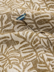 White Stuff Green 100% Cotton Finsbury Leaf Printed Shirt - Image 6 of 6