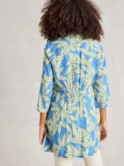 White Stuff Blue Blake 100% Linen Tunic - Image 2 of 6