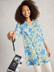 White Stuff Blue Blake 100% Linen Tunic - Image 3 of 6