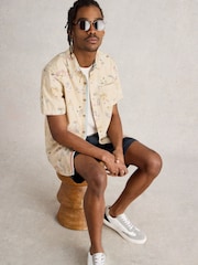 White Stuff Natural 100% Organic Cotton Finsbury Kyoto Printed Shirt - Image 3 of 6