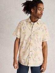 White Stuff Natural 100% Organic Cotton Finsbury Kyoto Printed Shirt - Image 4 of 6