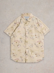White Stuff Natural 100% Organic Cotton Finsbury Kyoto Printed Shirt - Image 5 of 6