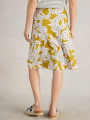 White Stuff Yellow Cotton Nell Reversible Skirt - Image 2 of 7