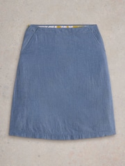 White Stuff Yellow Cotton Nell Reversible Skirt - Image 6 of 7