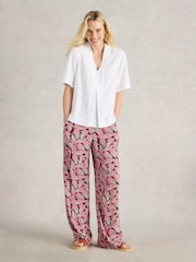White Stuff White Celia Mix Short Sleeve Shirt - Image 2 of 6