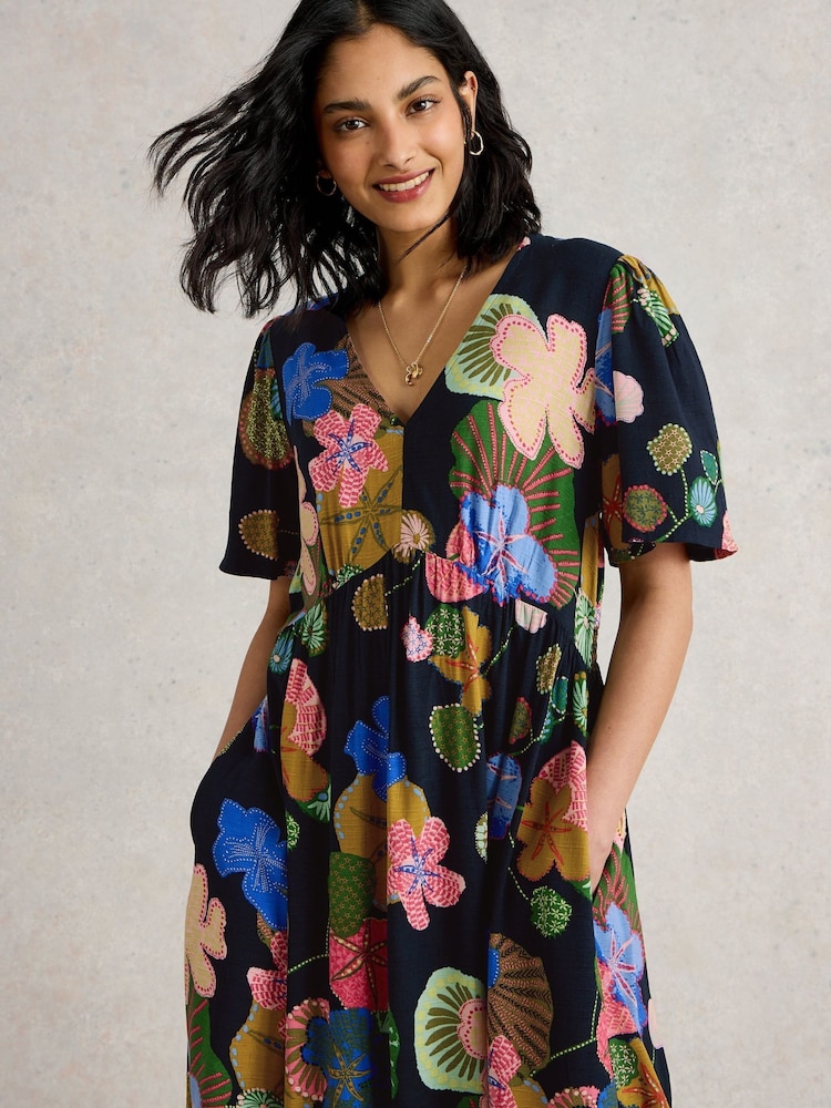 lucy midi dress Buy White Stuff NAVY MULTI Lucy Midi Dress from Next USA