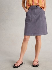 White Stuff Purple Teakie Skirt - Image 1 of 6