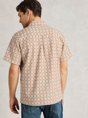 White Stuff Natural 100% Organic Cotton Short Sleeve Overdye Check Shirt - Image 2 of 6