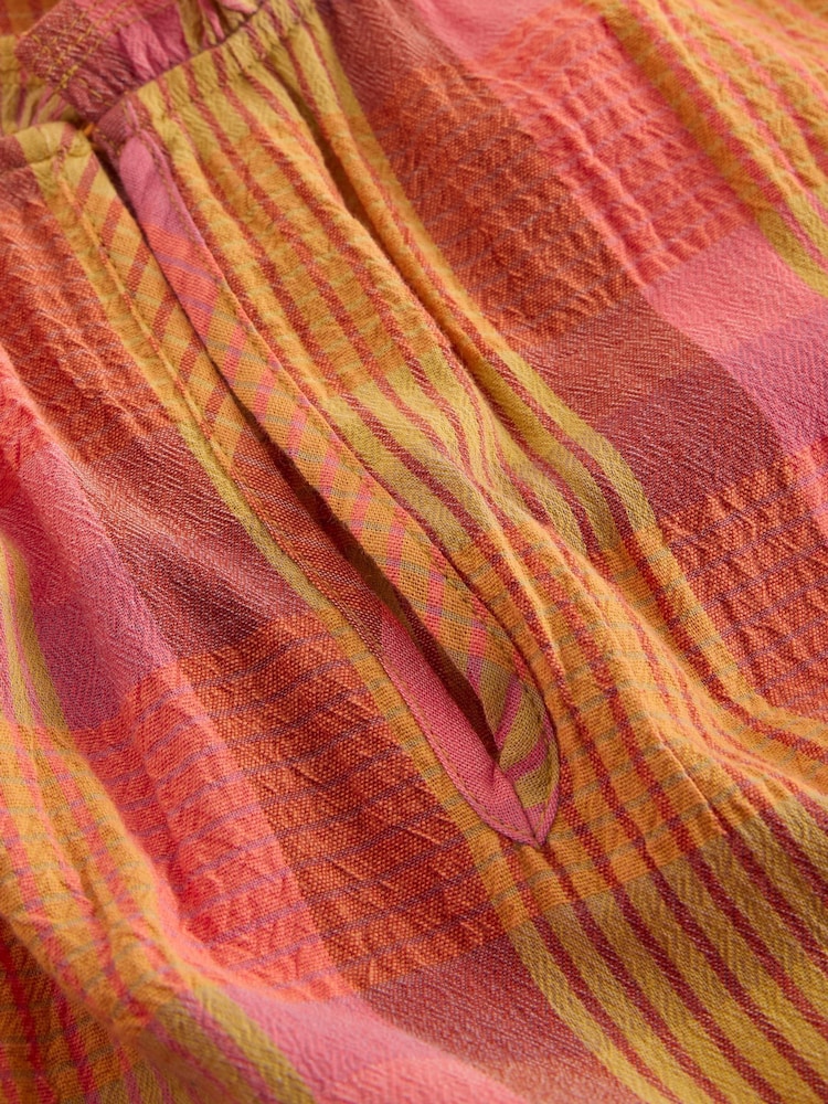 White Stuff Pink 100% Organic Cotton Rosie Check Maxi Dress - Image 7 of 7 White Stuff Pink 100% Organic Cotton Rosie Check Maxi Dress - Image 7 of 7