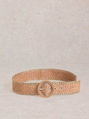 Natural - White Stuff Raffia Belt - Imagen 2 de 3