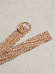 Natural - White Stuff Raffia Belt - Imagen 3 de 3