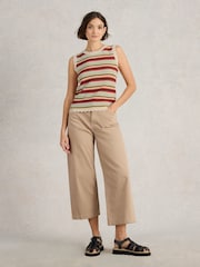 White Stuff Natural 100% Organic Cotton Sunny Stripe Tank - Image 1 of 6