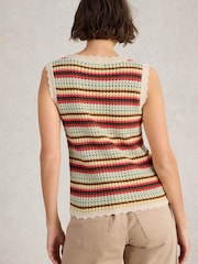 White Stuff Natural 100% Organic Cotton Sunny Stripe Tank - Image 2 of 6