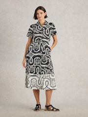 White Stuff Black Rua Jersey Shirt Dress - Image 1 of 6