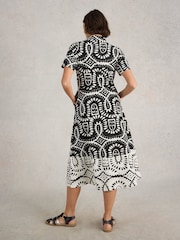 White Stuff Black Rua Jersey Shirt Dress - Image 2 of 6