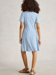 White Stuff Blue Ria Jersey Shirt Dress - Image 3 of 6