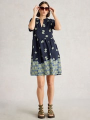 White Stuff Blue 100% Cotton Thea Jersey Dress - Image 1 of 6