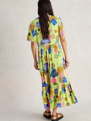 White Stuff Green Phoebe Midi Dress - Image 2 of 6