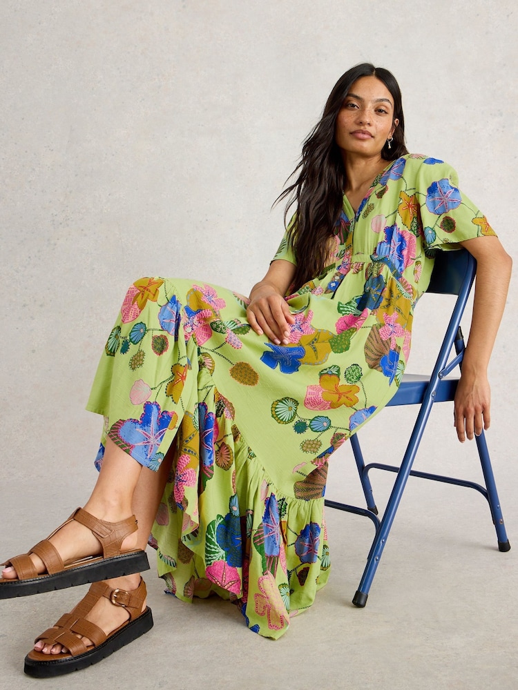 Buy White Stuff Green Phoebe Midi Dress from Next USA