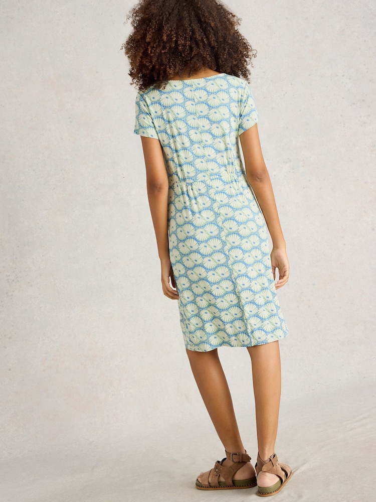 White Stuff Green Tallie Jersey Dress - Image 4 of 6