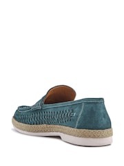 Jones Bootmaker Blue Raheem Leather Loafers - Image 2 of 4