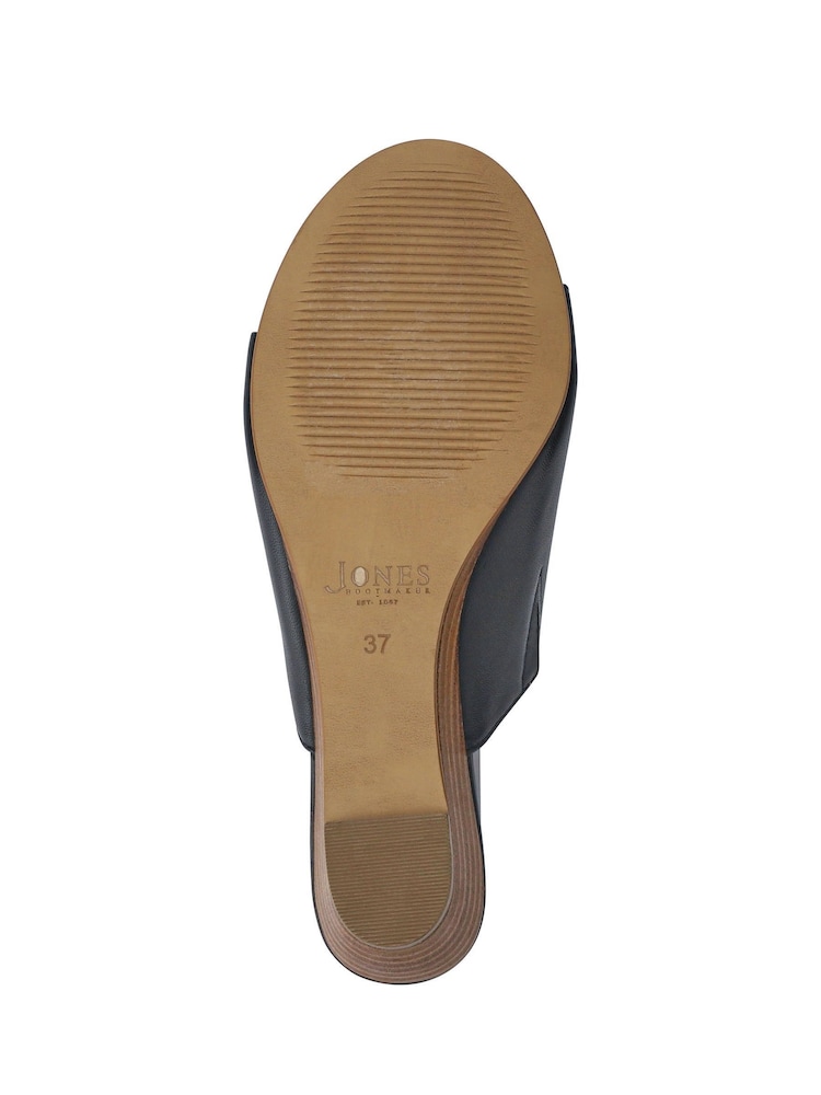 Azul - Jones Bootmaker Jocelyn Leather Wedge Heel Mules - Imagen 6 de 6 Azul - Jones Bootmaker Jocelyn Leather Wedge Heel Mules - Imagen 6 de 6