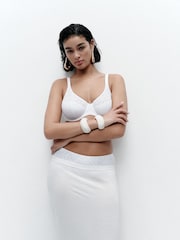 Chantelle Norah Soft Feel Floral Print White Underwired Bra - Imagen 2 de 6