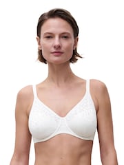 Chantelle Norah Soft Feel Floral Print White Underwired Bra - Imagen 3 de 6