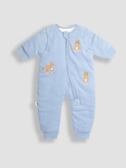 JoJo Maman Bébé Blue Highland Cow 2.5 Tog Sleep Snuggler - Image 3 of 6