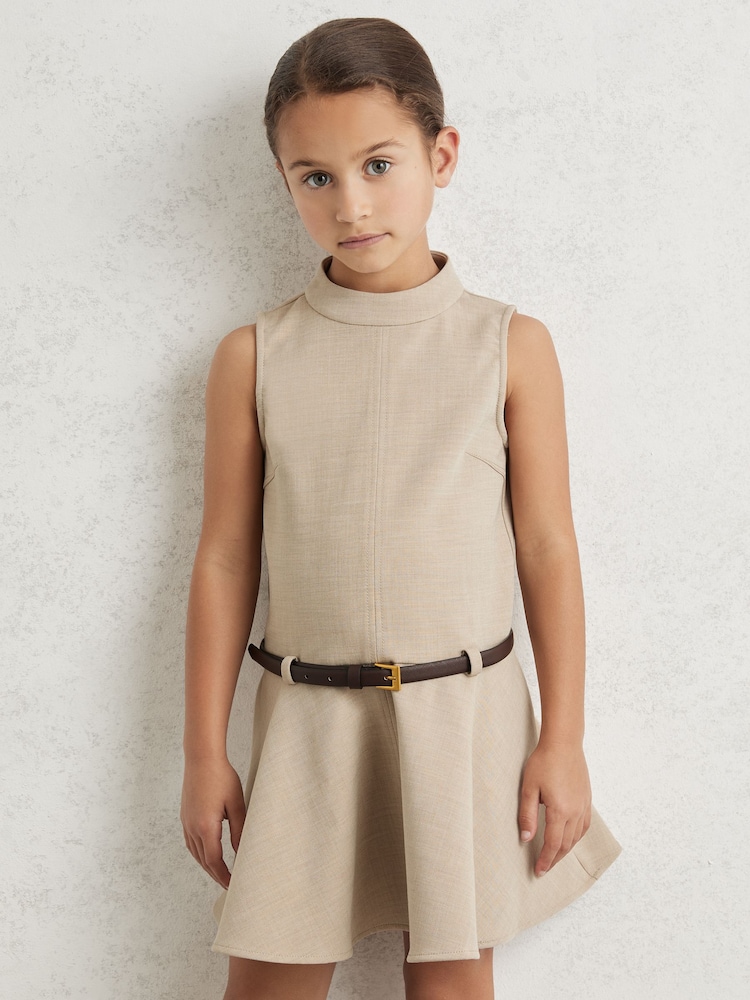 Reiss Neutral Bella Dress - Image 1 of 4