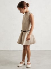 Reiss Neutral Bella Dress - Image 3 of 4
