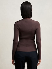 Reiss Lauri Craft Stitch Rib Knit Top - Bild 5 von 7