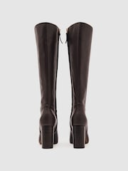 Reiss Burgundy Bianca Boots - Image 5 of 5