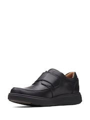 Clarks Black Leather Un Abode Strap Shoes - Image 4 of 7