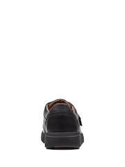Clarks Black Leather Un Abode Strap Shoes - Image 6 of 7