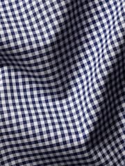 Charles Tyrwhitt Royal Blue Slim Fit Check Slim Fit Non-Iron Stretch Poplin 100% Cotton Shirt - Image 6 of 6
