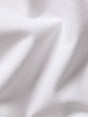 Charles Tyrwhitt White Classic Fit Stripe Stretch Washed Oxford Collarless 100% Cotton Shirt - Image 5 of 5