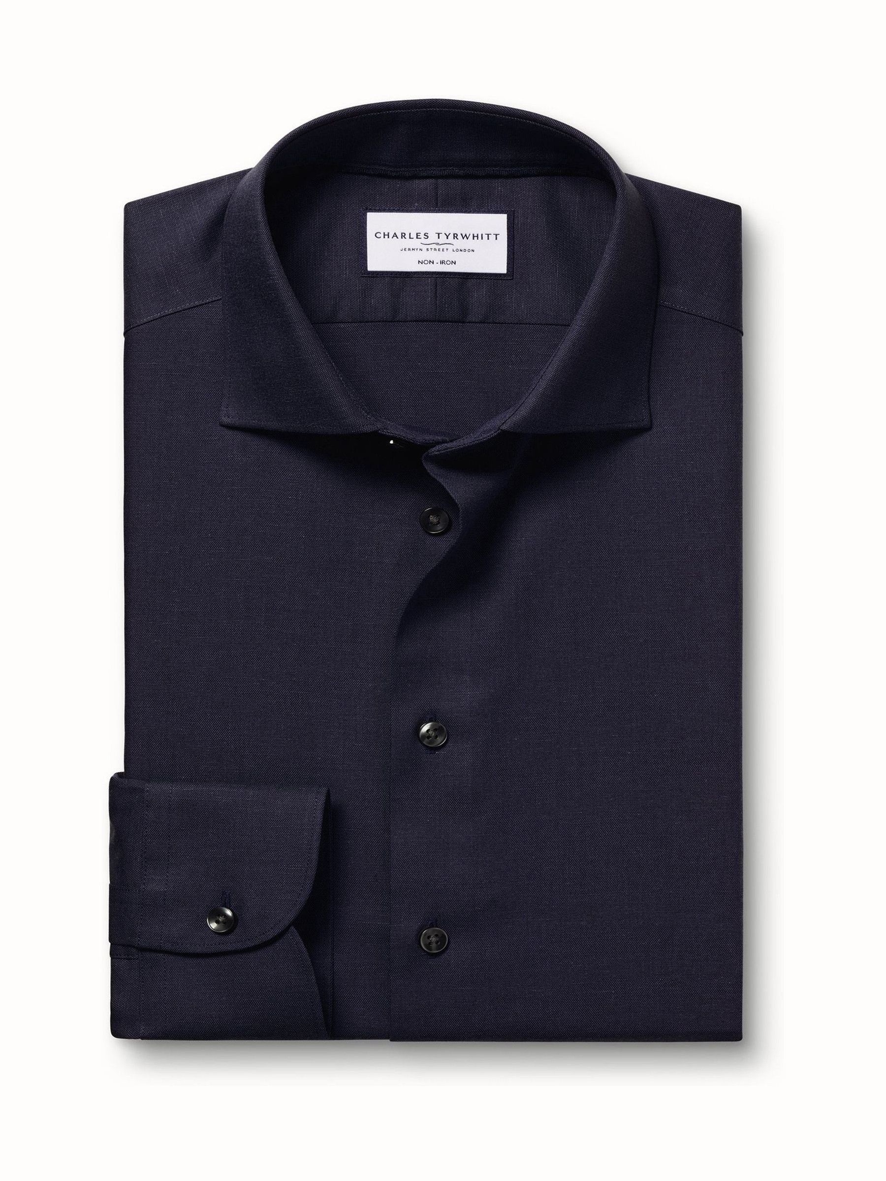 Buy Charles Tyrwhitt Blue Slim Fit Non-Iron Shirt from Next South
