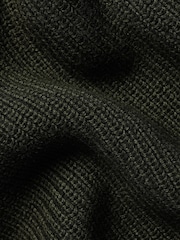 Charles Tyrwhitt Green Combed 100% Cotton Rib Crew Jumper - Image 5 of 5