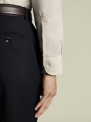 Charles Tyrwhitt Pink Slim Fit Non-Iron Check Shirt - Image 3 of 6