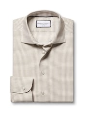Charles Tyrwhitt Pink Slim Fit Non-Iron Check Shirt - Image 4 of 6